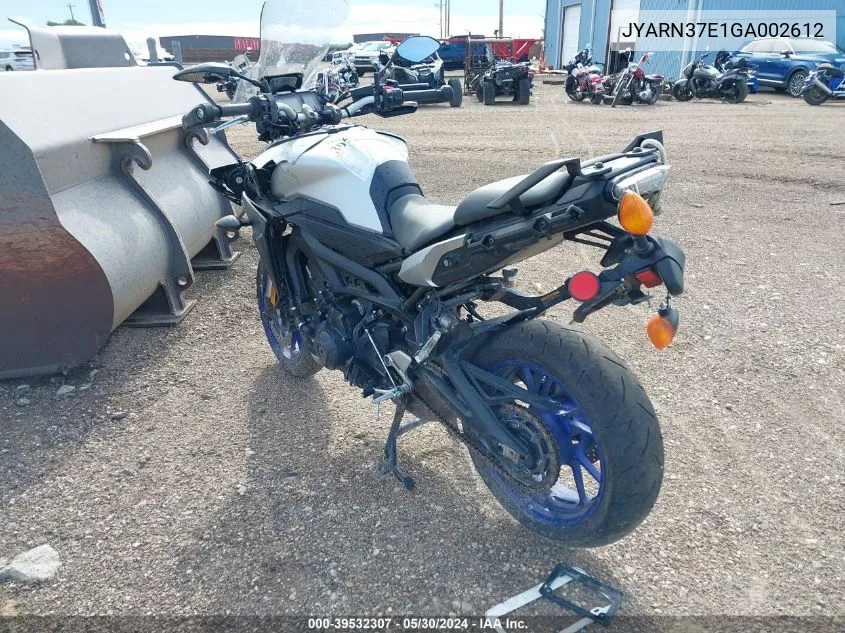 2016 Yamaha Fj09 VIN: JYARN37E1GA002612 Lot: 39532307