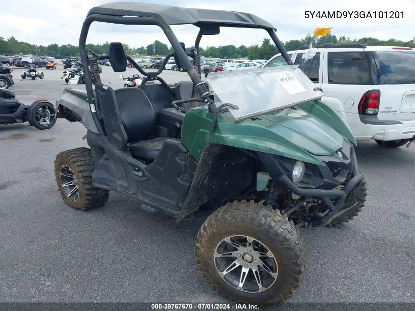 5Y4AMD9Y3GA101201 2016 Yamaha Yxe700 B