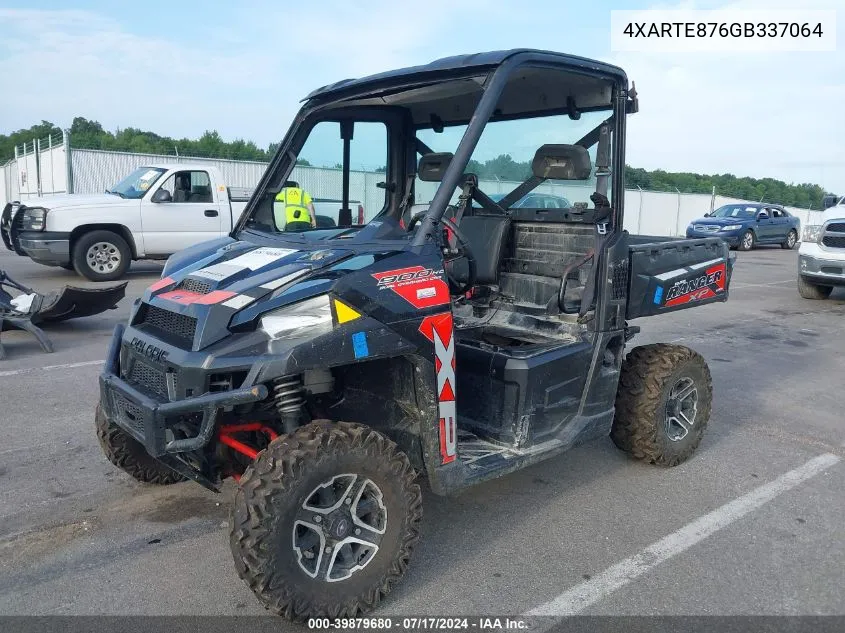 2016 Polaris Ranger Xp 900 Eps VIN: 4XARTE876GB337064 Lot: 39879680