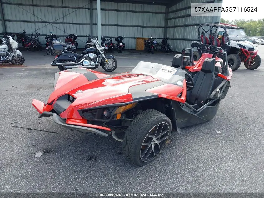 2016 Polaris Slingshot Sl VIN: 57XAAPFA5G7116524 Lot: 39892693