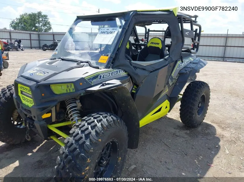 2016 Polaris Rzr Xp 1000 Eps VIN: 3NSVDE990GF782240 Lot: 39976583