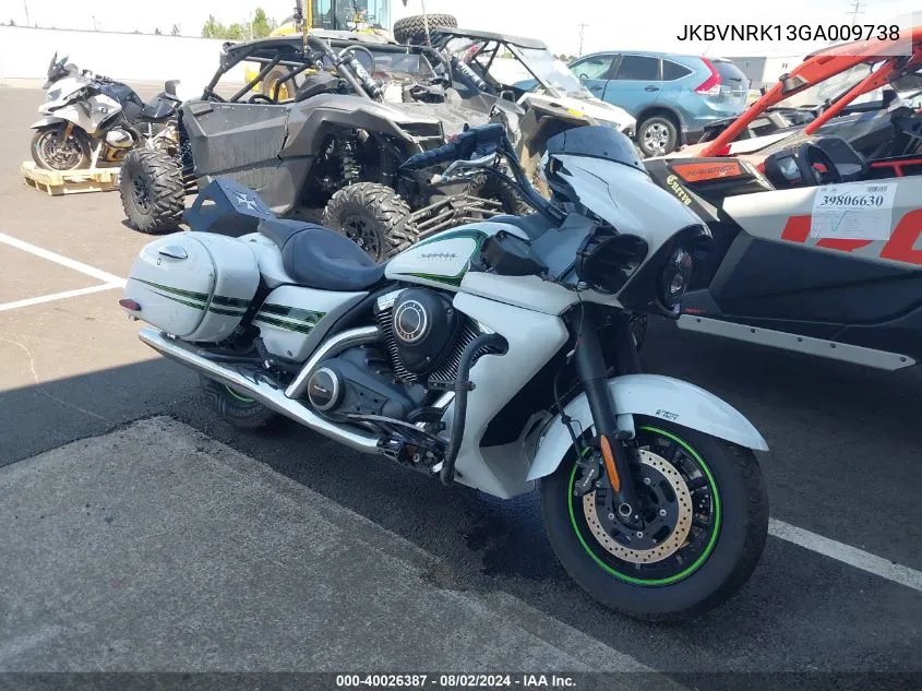 2016 Kawasaki Vn1700 K VIN: JKBVNRK13GA009738 Lot: 40026387