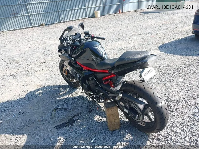 2016 Yamaha Fz6 R VIN: JYARJ18E1GA014631 Lot: 40287062