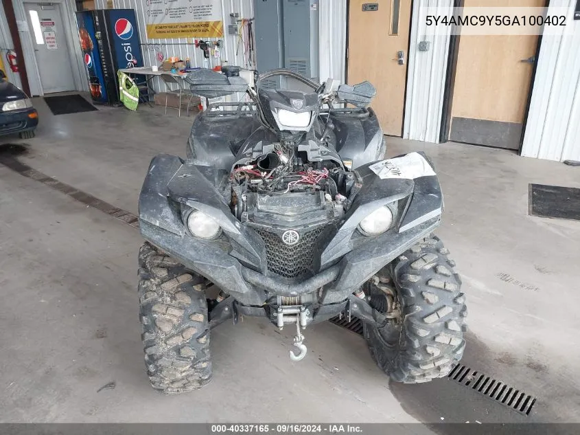 2016 Yamaha Yfm700 Fwad/Se VIN: 5Y4AMC9Y5GA100402 Lot: 40337165