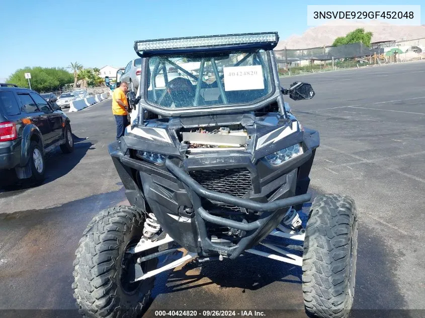 2016 Polaris Rzr Xp Turbo Eps VIN: 3NSVDE929GF452048 Lot: 40424820