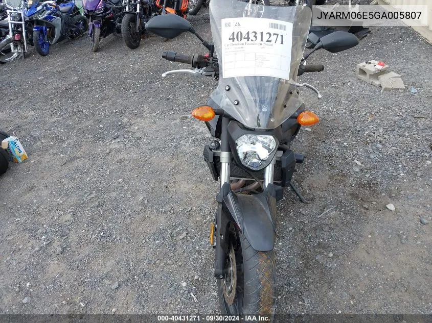 JYARM06E5GA005807 2016 Yamaha Fz07