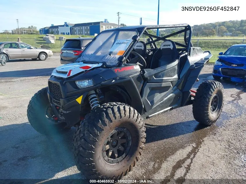 2016 Polaris Rzr Xp Turbo Eps VIN: 3NSVDE926GF452847 Lot: 40465932