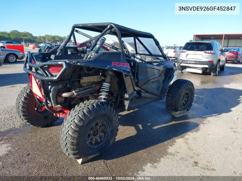 3NSVDE926GF452847 2016 Polaris Rzr Xp Turbo Eps