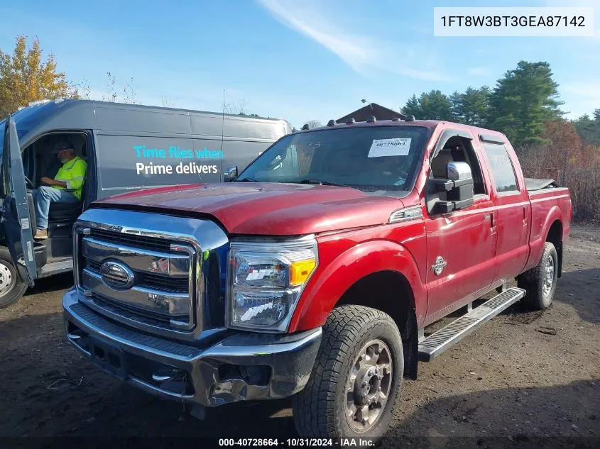 2016 Ford F-350 Lariat VIN: 1FT8W3BT3GEA87142 Lot: 40728664