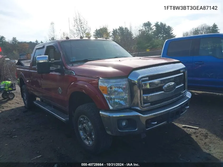 2016 Ford F-350 Lariat VIN: 1FT8W3BT3GEA87142 Lot: 40728664