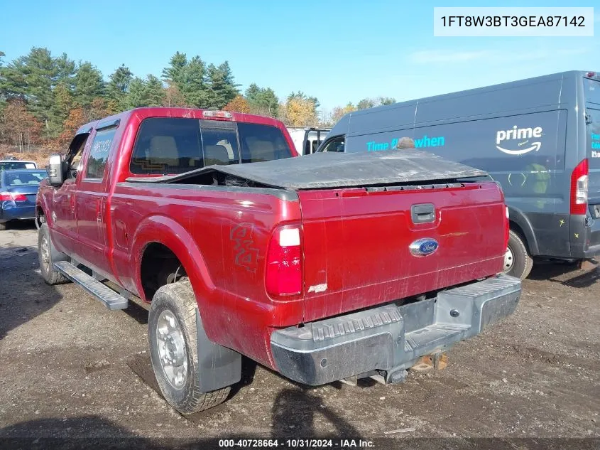 2016 Ford F-350 Lariat VIN: 1FT8W3BT3GEA87142 Lot: 40728664