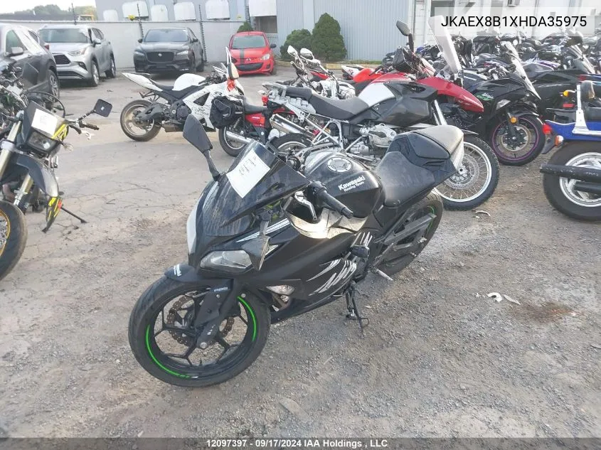 2017 Kawasaki Ex300 B VIN: JKAEX8B1XHDA35975 Lot: 12097397