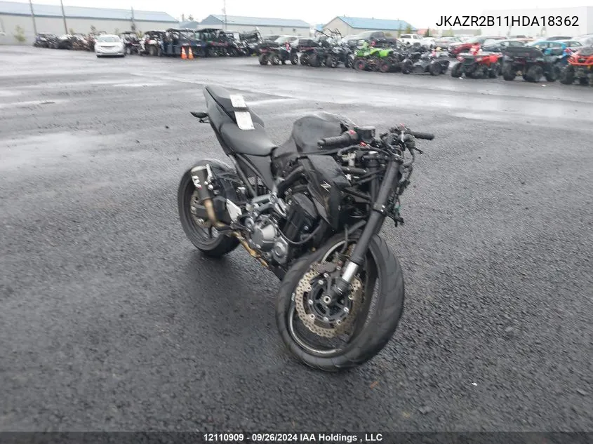 JKAZR2B11HDA18362 2017 Kawasaki Zr900