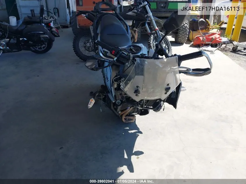 JKALEEF17HDA16113 2017 Kawasaki Kle650 F/Lt