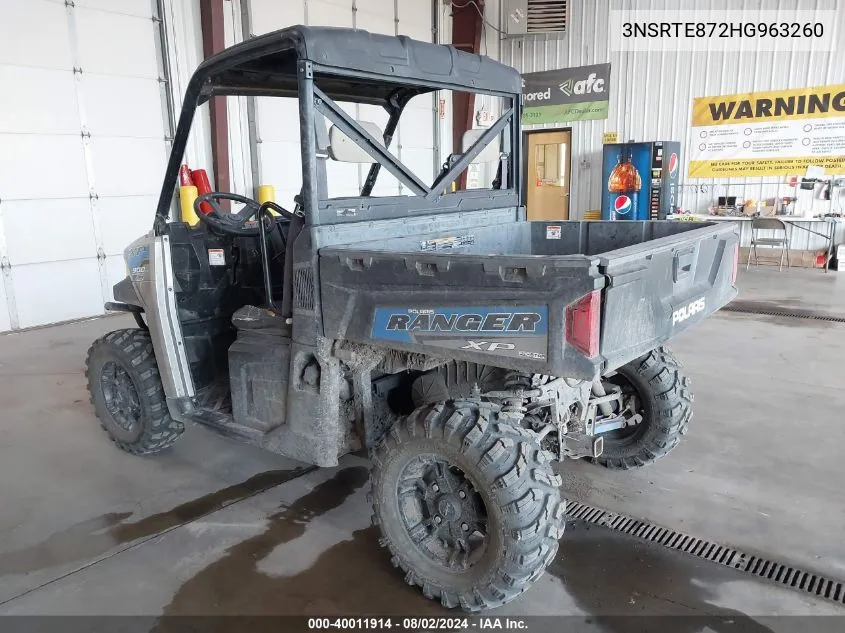 3NSRTE872HG963260 2017 Polaris Ranger