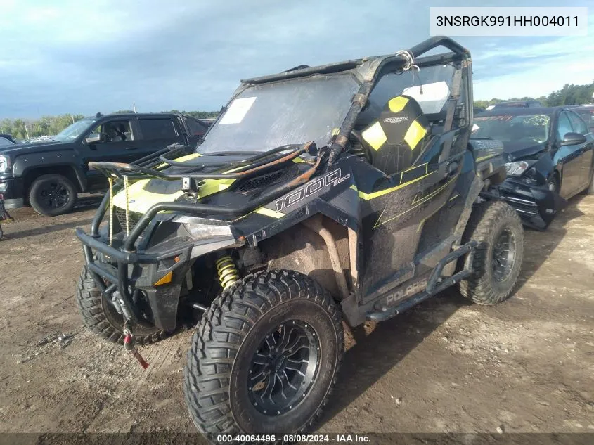 2017 Polaris General 1000 Eps Ride Cmmd Ed VIN: 3NSRGK991HH004011 Lot: 40064496