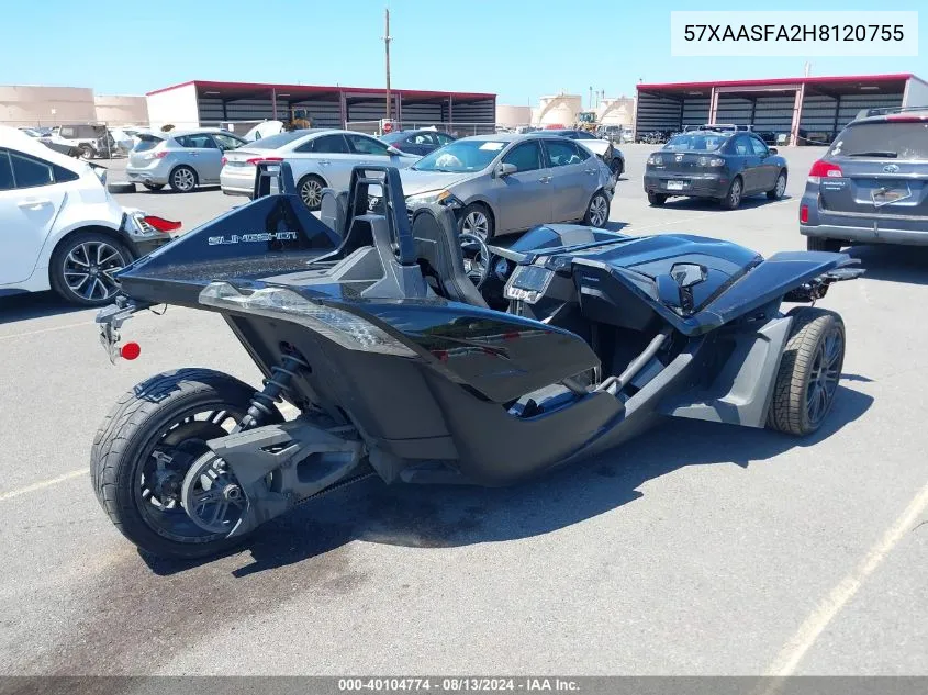 2017 Polaris Slingshot VIN: 57XAASFA2H8120755 Lot: 40104774