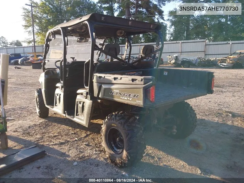 2017 Polaris Ranger Crew 570-6 VIN: 3NSRDA574HE770730 Lot: 40110864