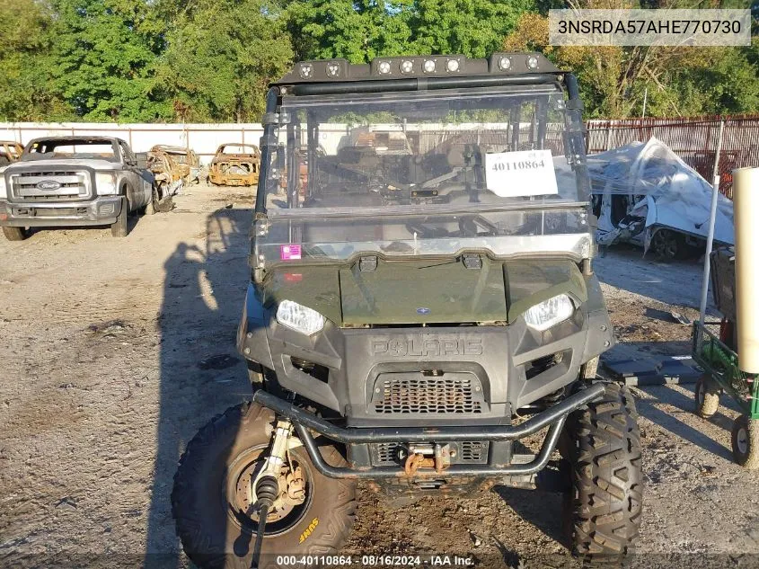 2017 Polaris Ranger Crew 570-6 VIN: 3NSRDA574HE770730 Lot: 40110864