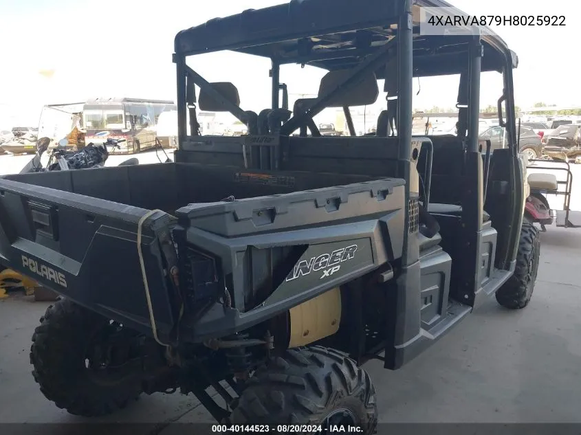 4XARVA879H8025922 2017 Polaris Ranger Crew Xp 900