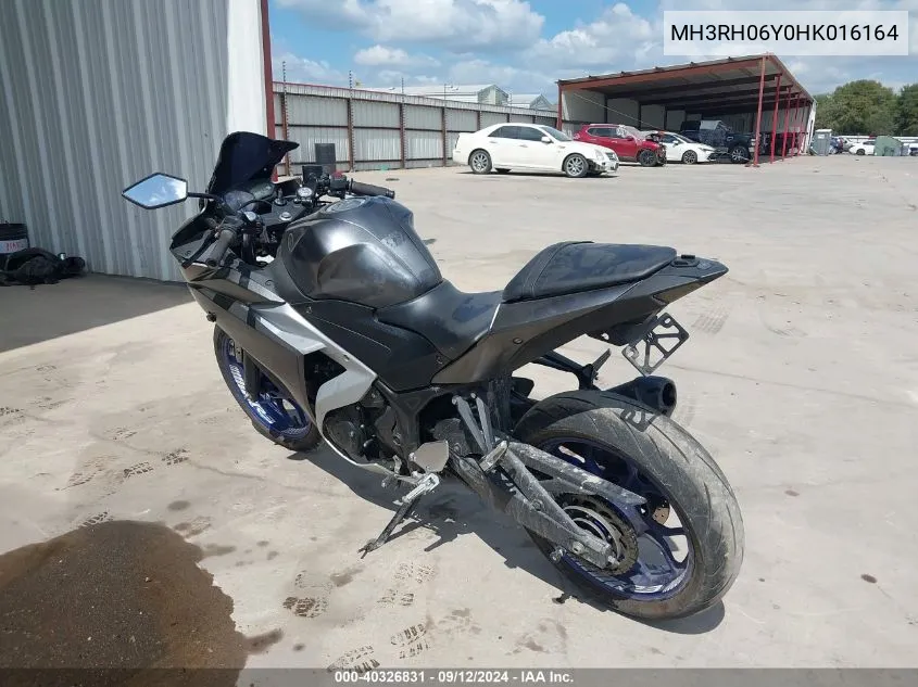 2017 Yamaha Yzfr3 VIN: MH3RH06Y0HK016164 Lot: 40326831