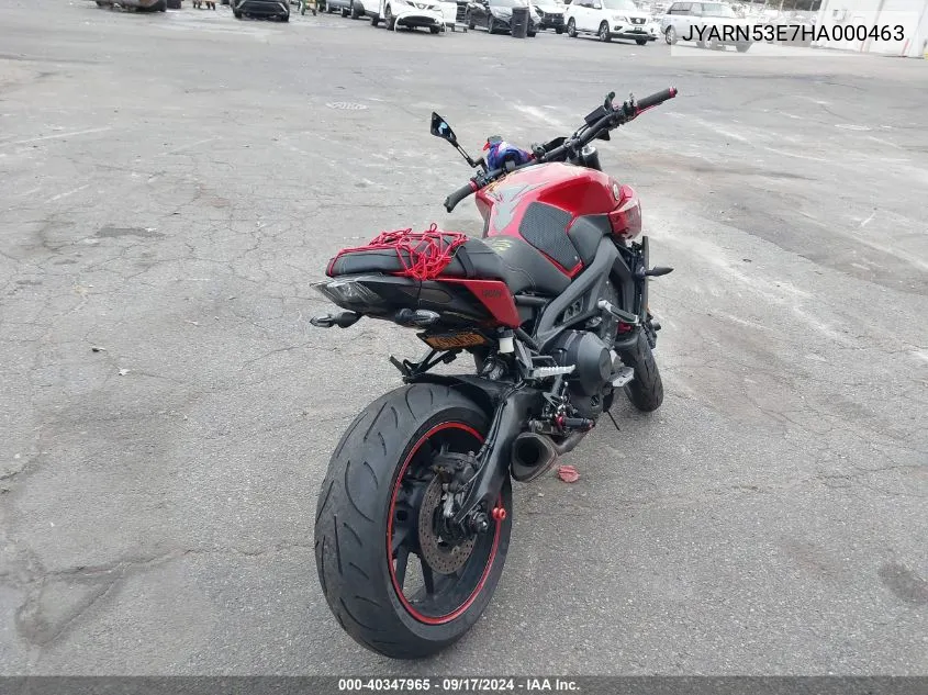 JYARN53E7HA000463 2017 Yamaha Fz09