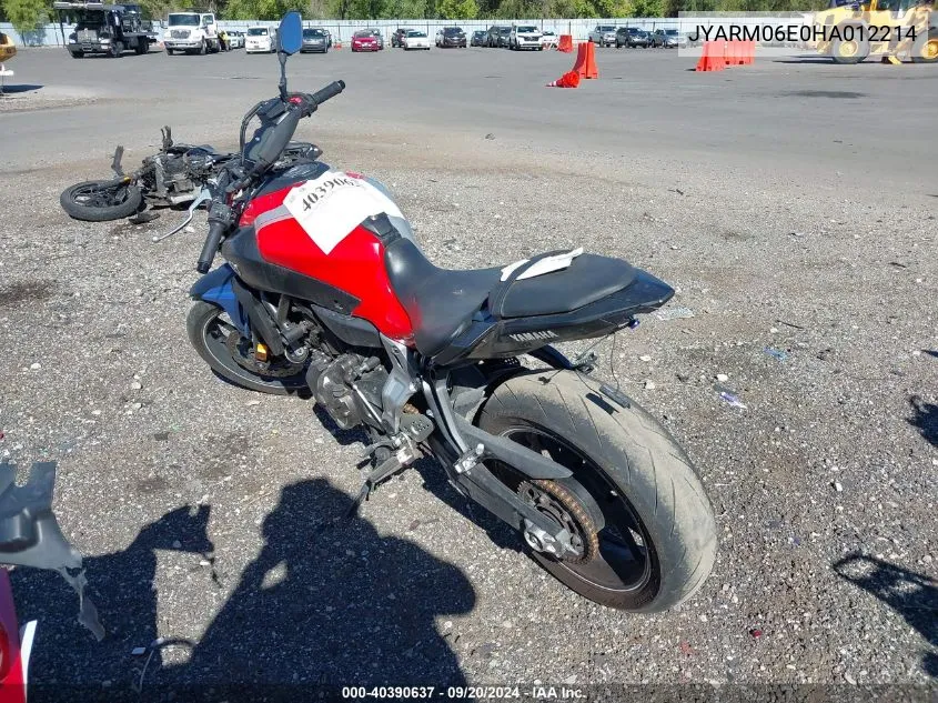 JYARM06E0HA012214 2017 Yamaha Fz07