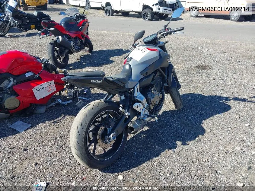 JYARM06E0HA012214 2017 Yamaha Fz07