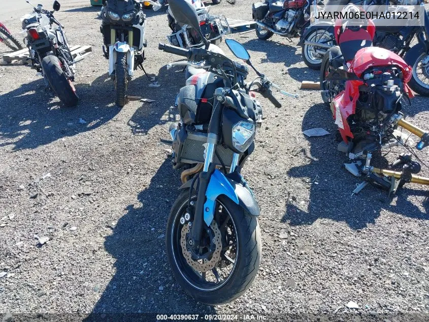 JYARM06E0HA012214 2017 Yamaha Fz07