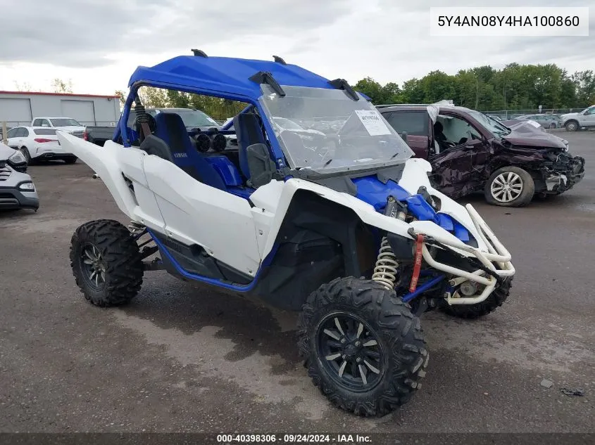 2017 Yamaha Yxz1000 Et VIN: 5Y4AN08Y4HA100860 Lot: 40398306