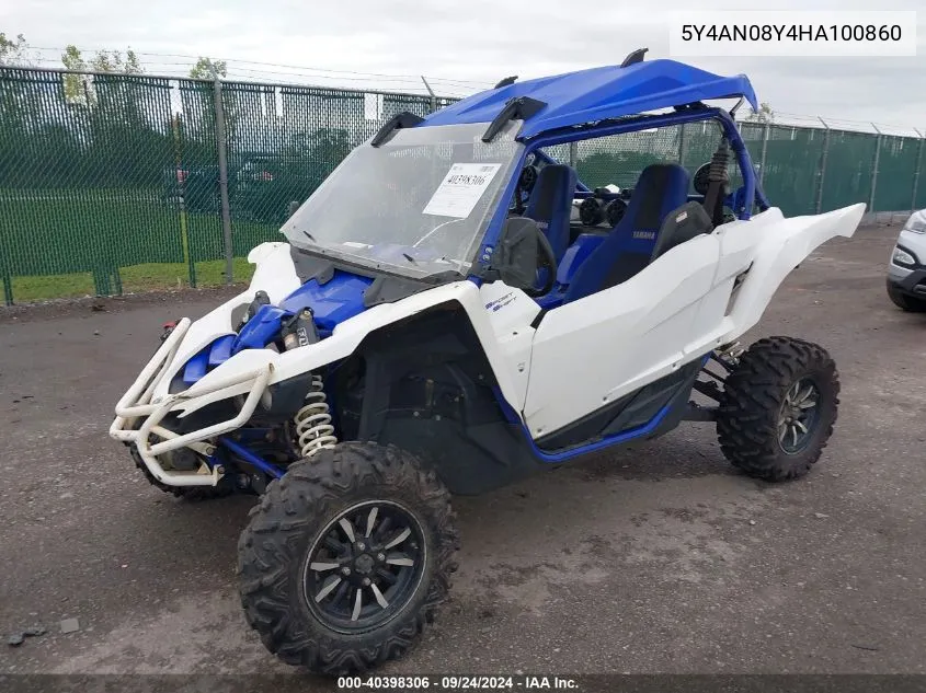 2017 Yamaha Yxz1000 Et VIN: 5Y4AN08Y4HA100860 Lot: 40398306