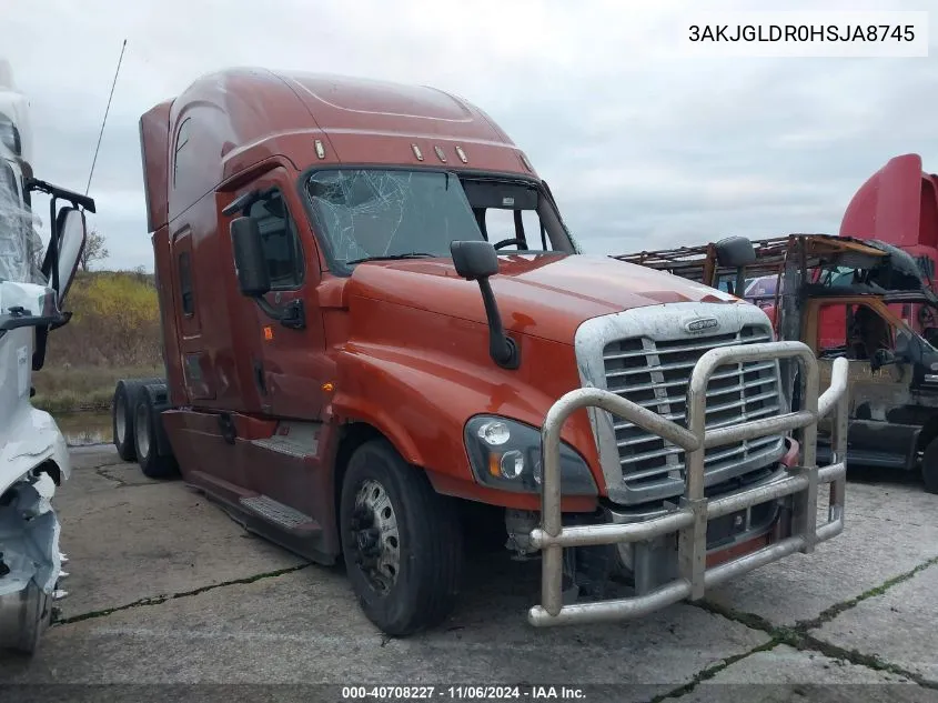 2017 Freightliner Cascadia 125 VIN: 3AKJGLDR0HSJA8745 Lot: 40708227