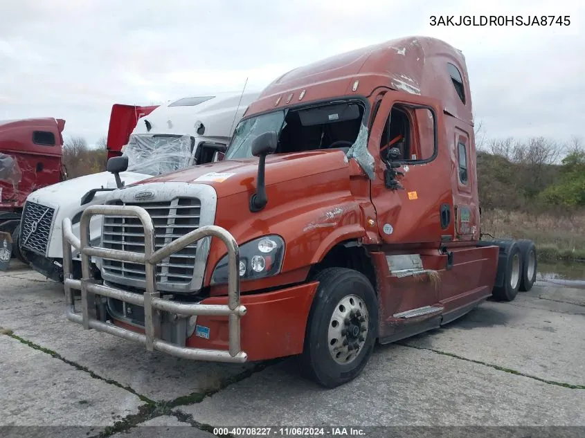 2017 Freightliner Cascadia 125 VIN: 3AKJGLDR0HSJA8745 Lot: 40708227