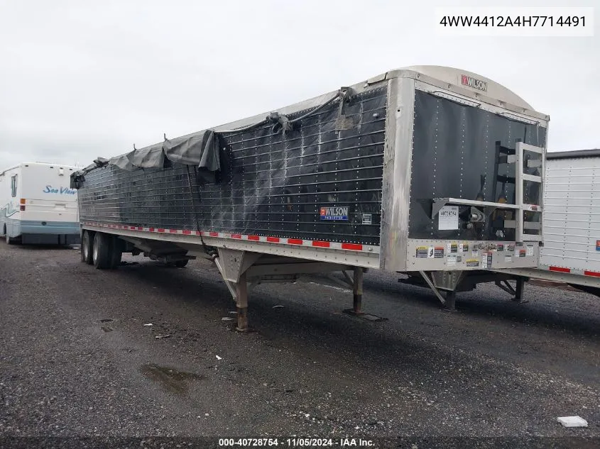 2017 Wilson Trailer Co Unknown VIN: 4WW4412A4H7714491 Lot: 40728754