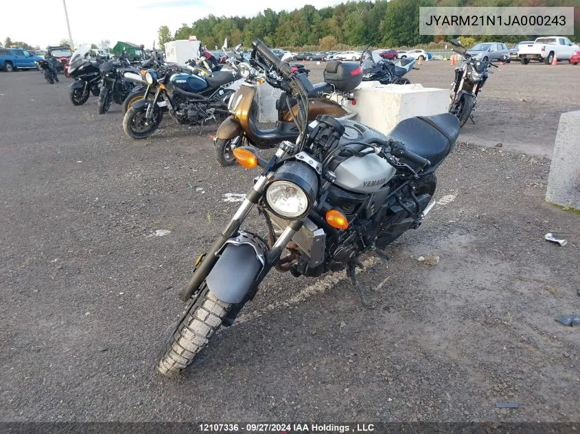 2018 Yamaha Xsr700 VIN: JYARM21N1JA000243 Lot: 12107336