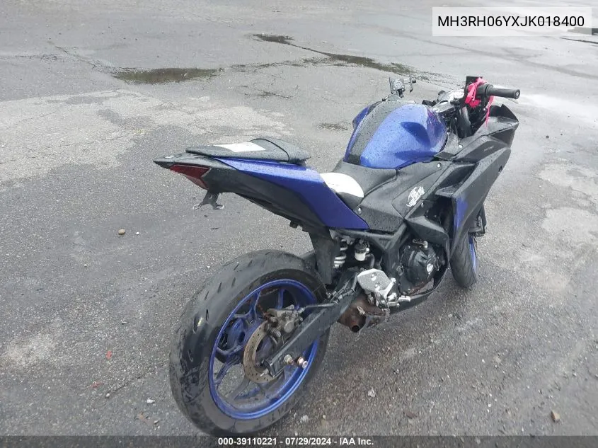 MH3RH06YXJK018400 2018 Yamaha Yzfr3