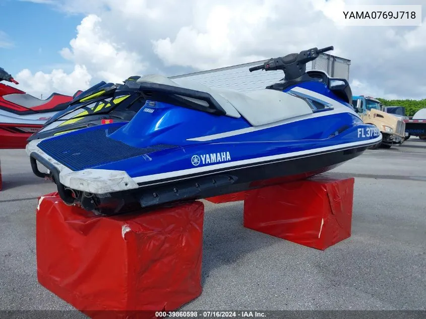 2018 Yamaha Vx Cruiser Ho VIN: YAMA0769J718 Lot: 39860598