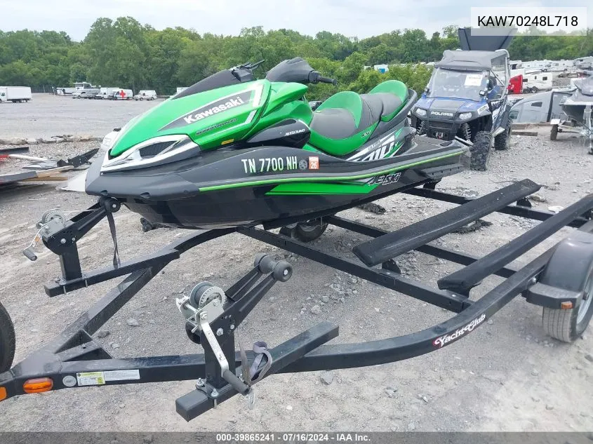 2018 Kawasaki Jetski VIN: KAW70248L718 Lot: 39865241