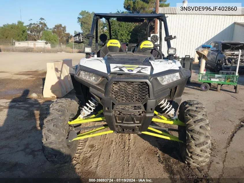 2018 Polaris Rzr Xp 1000 Eps VIN: 3NSVDE996JF402860 Lot: 39893724