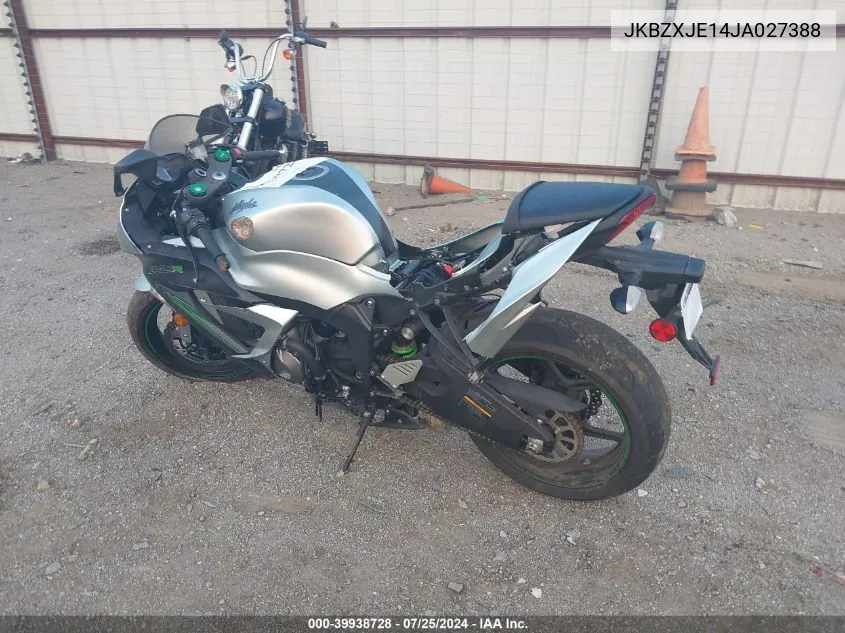 2018 Kawasaki Zx636 E VIN: JKBZXJE14JA027388 Lot: 39938728