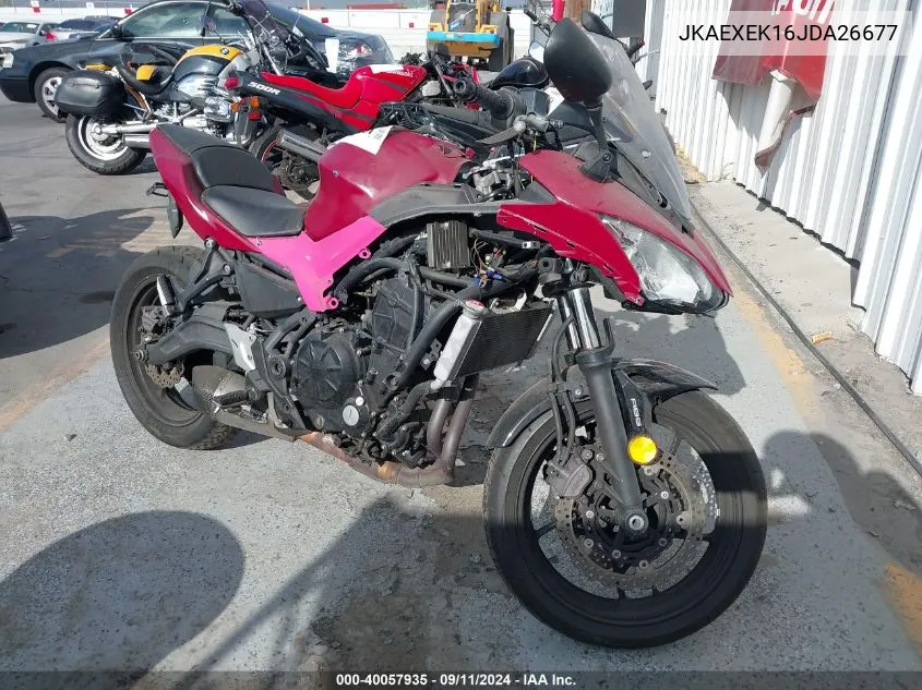 2018 Kawasaki Ex650 F VIN: JKAEXEK16JDA26677 Lot: 40057935