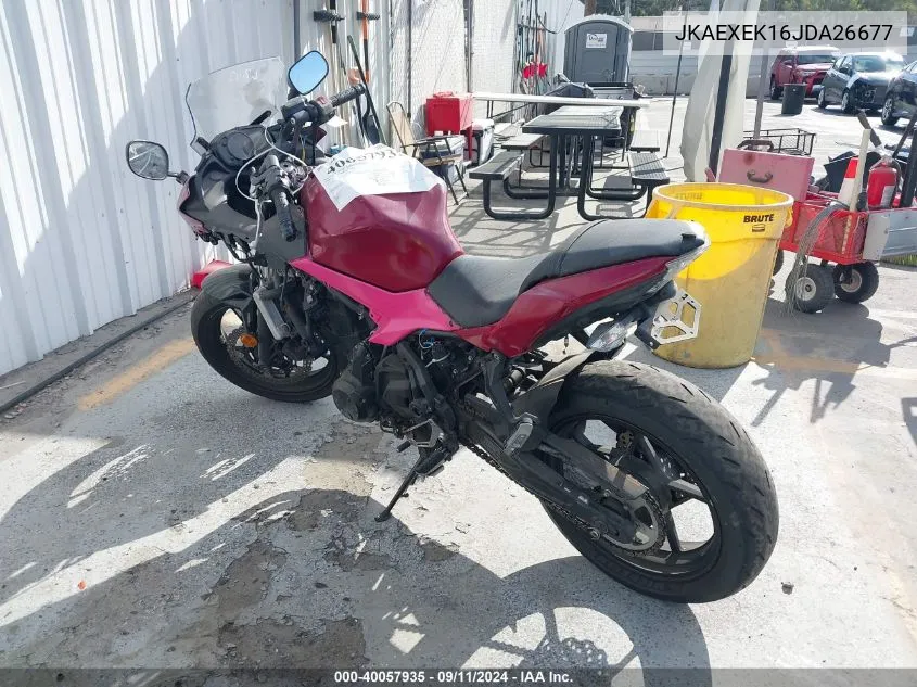 JKAEXEK16JDA26677 2018 Kawasaki Ex650 F