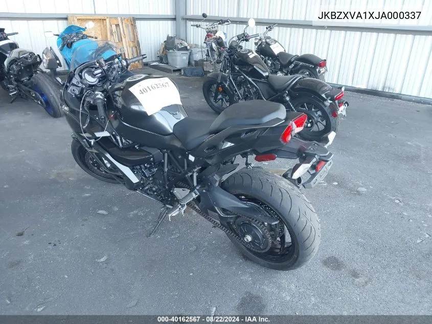 JKBZXVA1XJA000337 2018 Kawasaki Zx1002 A