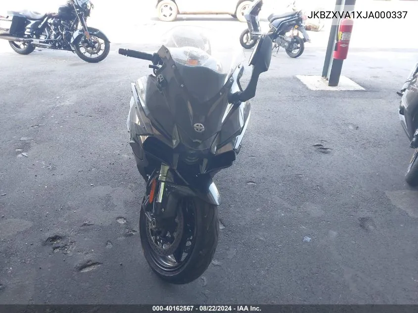 2018 Kawasaki Zx1002 A VIN: JKBZXVA1XJA000337 Lot: 40162567