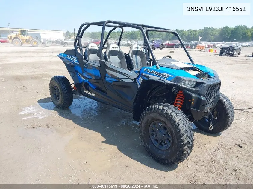 3NSVFE923JF416552 2018 Polaris Rzr Xp 4 Turbo Eps