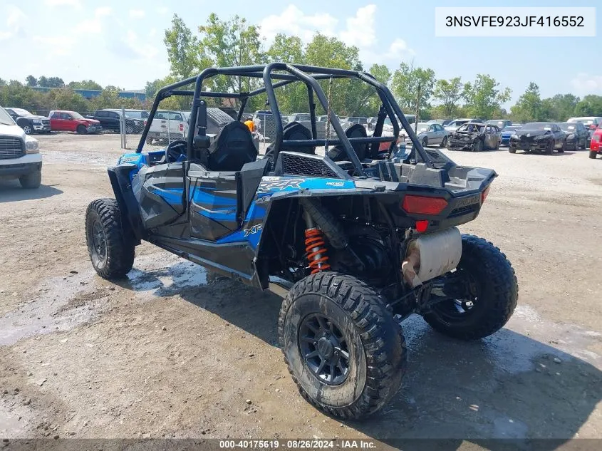 2018 Polaris Rzr Xp 4 Turbo Eps VIN: 3NSVFE923JF416552 Lot: 40175619