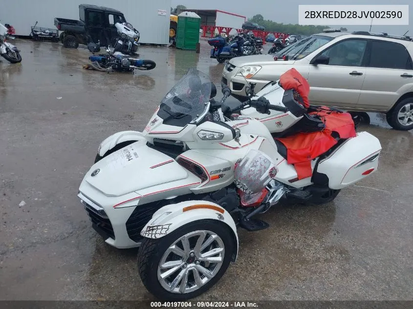 2018 Can-Am Spyder Roadster F3-T/F3 Limited/F3 Limited 10Th Anniversary VIN: 2BXREDD28JV002590 Lot: 40197004