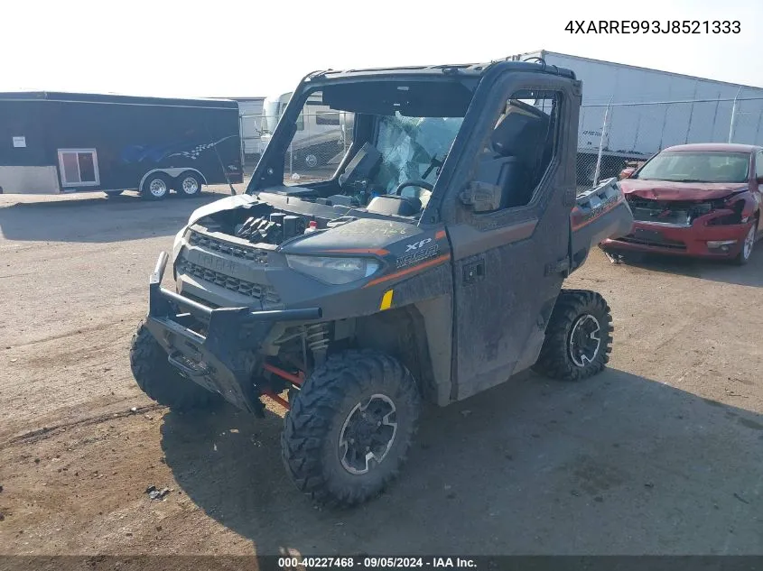 2018 Polaris Ranger Xp 1000 Eps VIN: 4XARRE993J8521333 Lot: 40227468