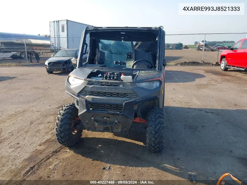 2018 Polaris Ranger Xp 1000 Eps VIN: 4XARRE993J8521333 Lot: 40227468