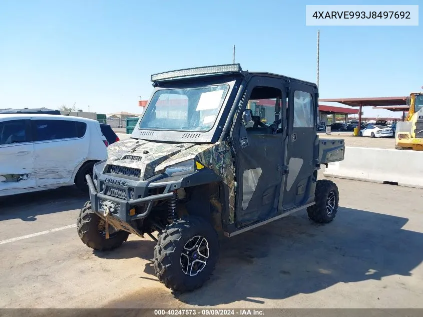 2018 Polaris Ranger Crew Xp 1000 Eps VIN: 4XARVE993J8497692 Lot: 40247573